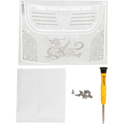 Autocollants décoratifs en acier inoxydable haute simulation pour voiture RC Traxxas TRX4M 1/18 et Ford. (1/5)