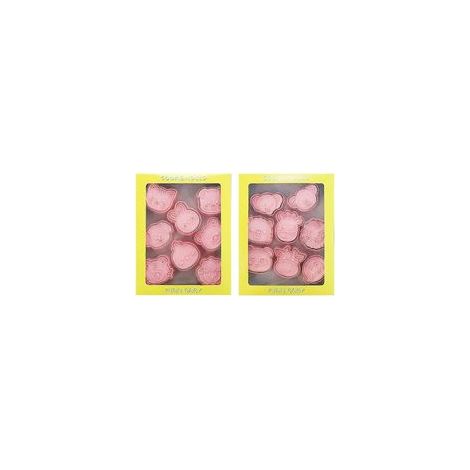 Lot de 16 moules à biscuits en plastique à motifs de dessins animés, à faire soi-même.