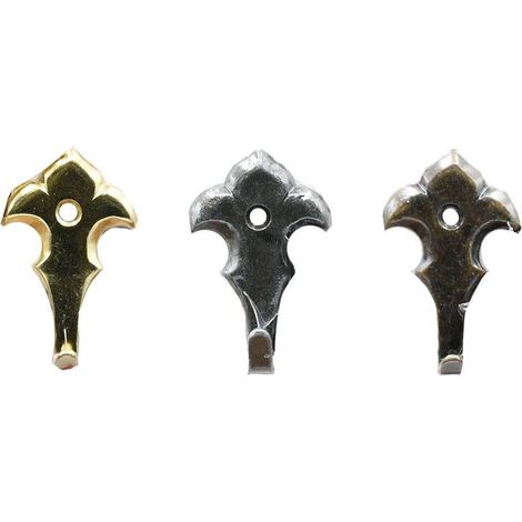 GANCIO PER QUADRI 'GIGLIO MAGNUM' mm 45 - pz. 2 oro