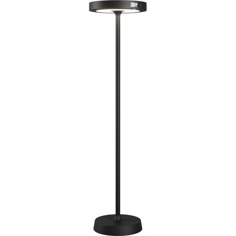 Barbell Solar RF - Lampada a led da terra solare e ricaricabile 65W - Piantana da esterno 3 altezze 156-113-70 cm Nera
