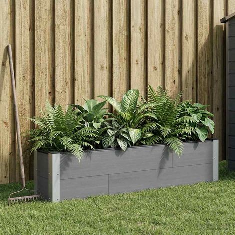 Teenpull – Hochbeet Grau 150 x 30 x 36 cm (1/5)