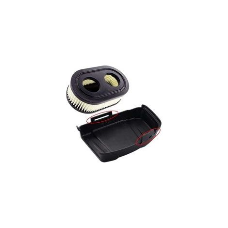 Couvercle de filtre à air avec filtre à air pour tondeuse à gazon Briggs & Stratton 650EXI 675EXI 675IS Remplace 594575, 798452