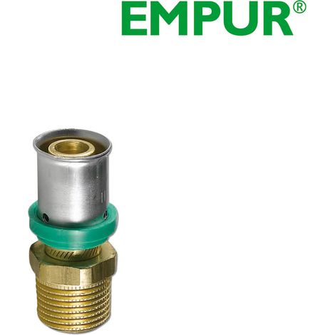 Pexpress-Presskupplung für Rohr 15x1,8mm auf 1/2AG Nr.361500 - 80403229 von Buderus&quot