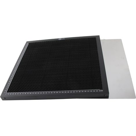 Plateau de gravure laser CO2 avec cadre en aluminium et panneau de travail intégré. (1/5)
