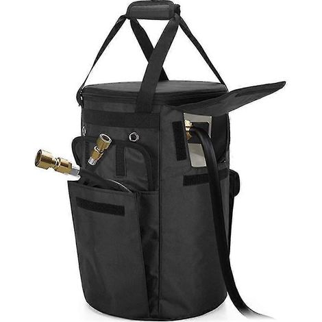 Couvercle pour bouteille de propane de 20 lb avec système de basculement et stabilité sur table, 2 poches de rangement et 4 évents (1/5)