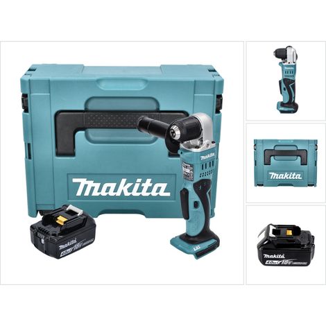 Makita DDA 351 M1J Trapano angolare a batteria 18 V 13,5 Nm + 1x batteria 4,0 Ah + Makpac - senza caricabatteria