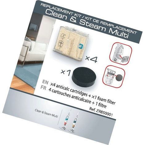 Ersatzteil - Set aus 4 Anti-Kalk-Patronen mit 1 Filter -  - ROWENTA, TEFAL