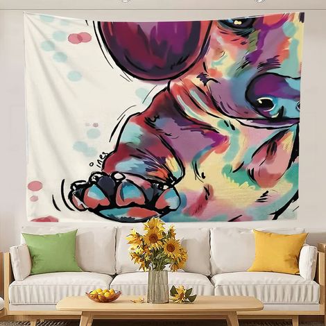 Tapisserie murale vintage pour la décoration de la chambre à coucher 100x75cm (1/5)