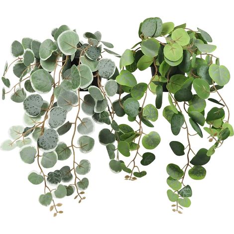 Eucalyptus artificiel retombant 40cm lot de 2 (1/4)