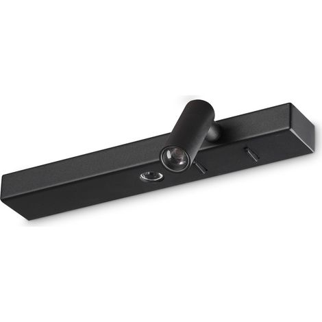 Ideal Lux Applique moderna Bonne 2 luci LED integrato nero metallo