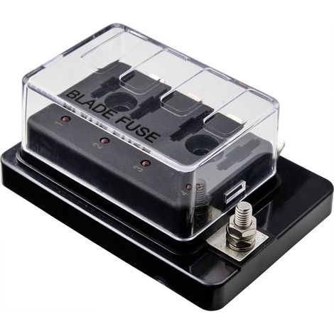 TRU COMPONENTS TC-9070396 TC-9070396 KFZ-Sicherungshalter mit Statusanzeige Passend für (Sicherungen (1/5)