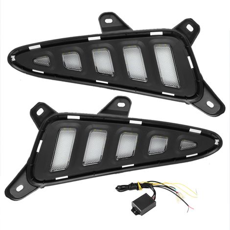 Feux de jour LED 2 couleurs, lampe de signalisation pour Toyota CHR C HR 2016 – 2019 (1/5)
