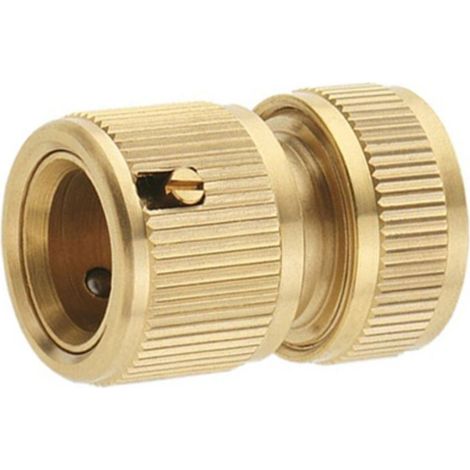 Raccord Rapide Tuyau - Laiton - 1/2 Pouces - Pour Irrigation Jardin et Nettoyage Voiture - 1 Pièce (1/2)