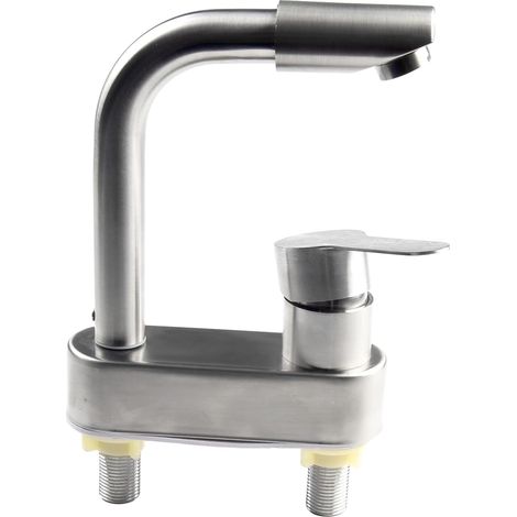 Robinet de lavabo, inox 304, pour meuble-lavabo et toilettes (1/5)