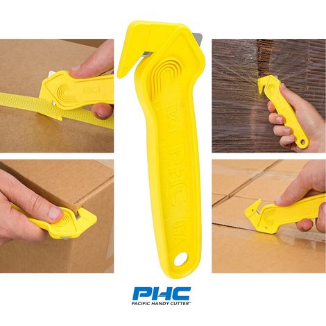 Couteau de sécurité Dedra ebc1 lame cachée séparateur ruban