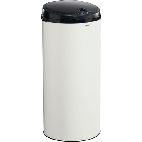 Poubelle à ouverture automatique Sensitive - 45l - blanc signalisation - RAL 9016