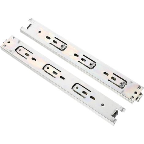 Coulisses à extension complète pour tiroirs, 2 paires, rails robustes (1/5)