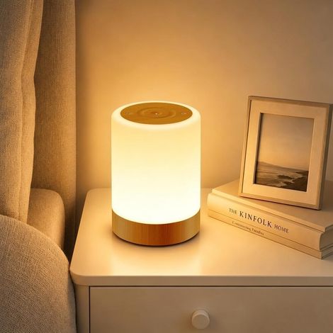 Veilleuse Allaitement Nuit Tactile – Lampe Ambiance sans Fil avec Minuteur – Veilleuse LED avec 256 (1/5)