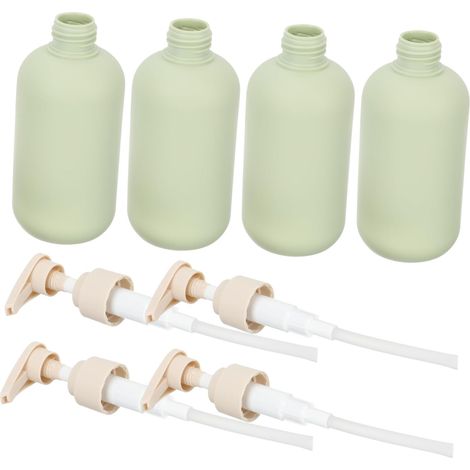 Bouteille de Shampoing Rechargeable 200ml en Plastique, Lot de 4 (1/5)