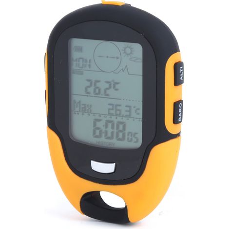 FR500 Altimètre, baromètre, thermomètre, hygromètre et boussole multifonctionnels pour voiture en extérieur (1/5)