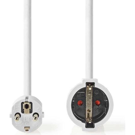 Nedis PEXC105FWT cable de extensión blanco 5m 250V 3680W