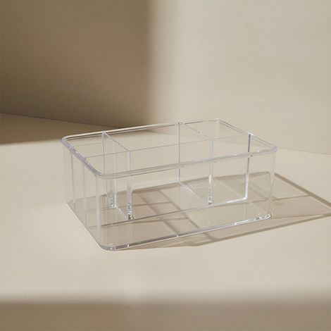 BATHBAZAAR - Casier 5 compartiments en acrylique transparent haut de gamme (1/5)