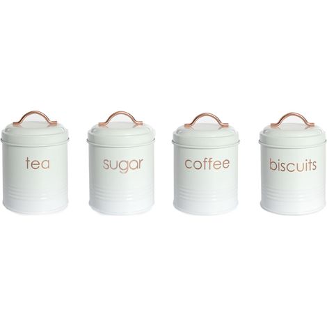 Barattolo Contenitore Ermetico Scatola Alimenti Cucina Con Coperchio Copper, misuraBarattolocoloreBiscotti (1/4)