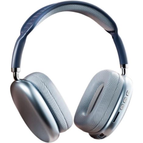 Écouteurs Bluetooth sans fil (bleus), son haute fidélité, arceau supra-auriculaire, autonomie ultra-longue