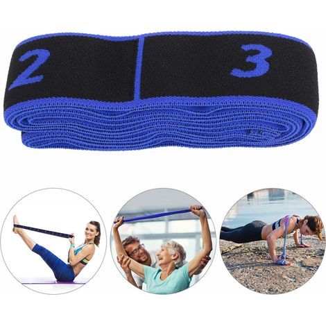 Bande Élastique d'Entraînement Bleue pour Yoga, Pilates et Exercices à la Maison