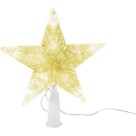 Stern MagicHome Weihnachten, 10x LED, golden, 2xAA (1/2)