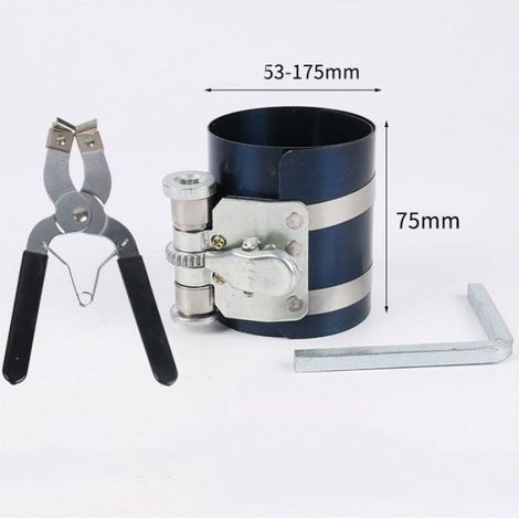 Pince À Segment De Piston - Réglable 53 À 175 Mm - Acier Au Manganèse - Pour Moteurs Automobiles Et Tracteurs - 1 Pièce (1/4)