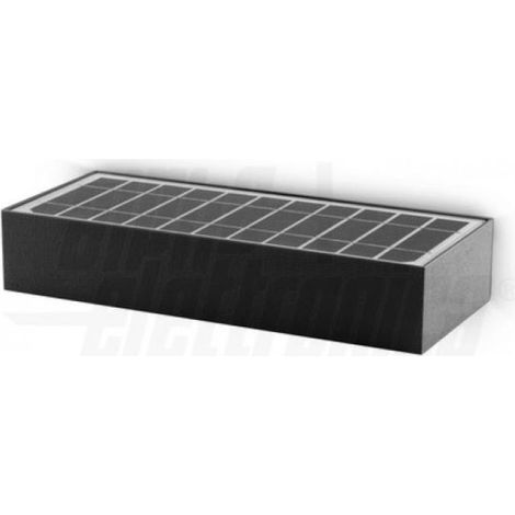Lampada da parete solare a led alpha elettronica bricketto 6w 4000k ip65 -jo462nnw (1/5)