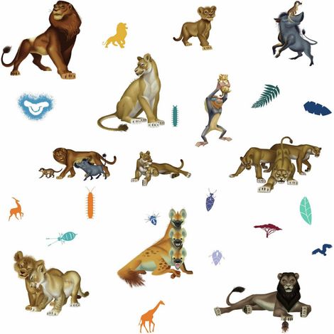 26 Stickers Film Le Roi Lion Disney