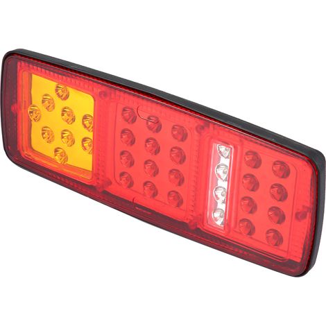 Lot de 2 feux LED arrière clignotants stop recul pour remorque camion caravane 12V (1/5)