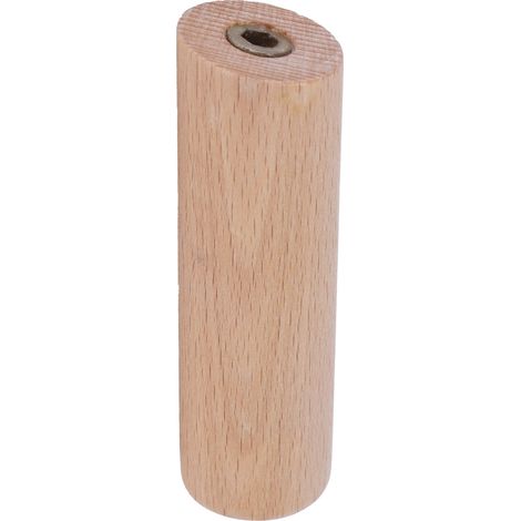 Crochets muraux en bois de hêtre à fixer derrière une porte, crochets porte-manteaux en bois sans perçage pour la maison et la chambre (10 cm) (1/5)