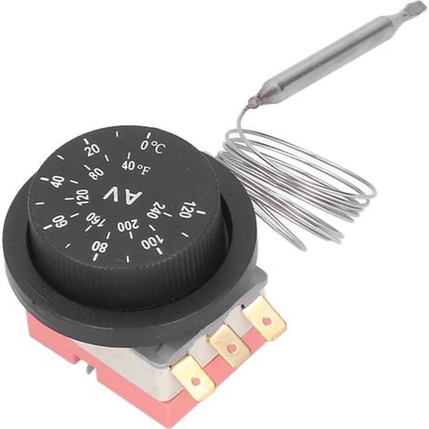 Einstellbarer Thermostat für elektrische Ventilatoren, 3-poliges Modell, Temperaturregler (1/5)