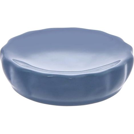Porte Savon en Grès "Suny Colorama" 11cm Bleu (1/2)