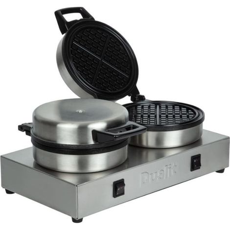 Gaufrier double Dualit, 60 gaufres/h, Revêtement Teflon 1600 W, 220 V - MONO (1/5)