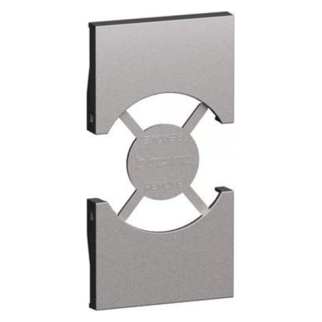 BTicino Living NOW Cover STEEL per presa Unel Schuko P40 - KS03