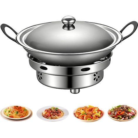 Casserole en acier inoxydable - Kit de cuisine portable sûr avec réchaud à (1/5)