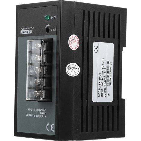 Alimentation Rail DIN SK5024 Mini bloc d'alimentation à découpage AC 100-240V (1/5)