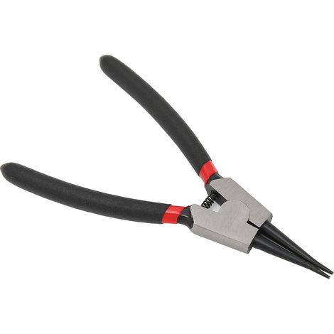 Pince à circlips externe droite, acier au carbone avec poignée en caoutchouc, pince à circlips multifonctionnelle SK-112-6D, 150 mm x 1,5 mm. (1/5)