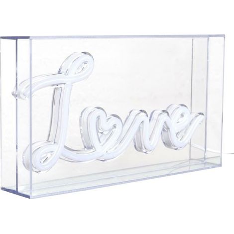 Lampe LED - Love - Acrylique - Décoration Intérieure - 23 x 13 x 4 cm - 1 pièce (1/5)