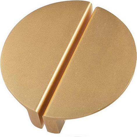 Lot de 16 poignées de tiroir couleur or champagne, poignées de tiroir en forme de demi-lune de 6,35 cm (2,5 pouces), poignées de cuisine, quincaillerie pour meubles (1/4)