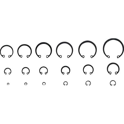 Assortiment de 300 circlips interieurs de 3 à 32 mm (1/2)