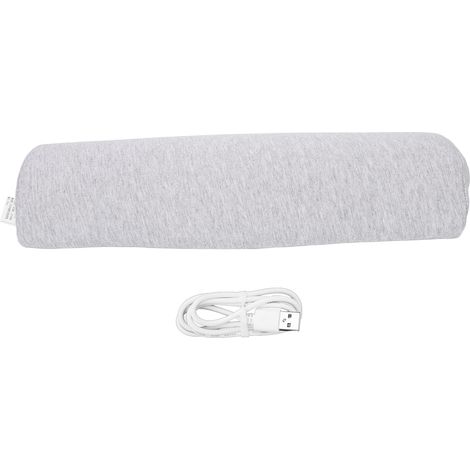 Oreiller cervical en mousse à mémoire de forme pour soulager les douleurs au cou et à la taille, avec massage électrique USB et support cervical.-AquaForge (1/5)