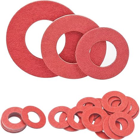 100 Pièces Rondelles en Fibre, Rondelles Isolantes, M3x6x1mm Rondelles Plates en Fibre, Joints Torique D'Étanchéité Rondelle (1/5)