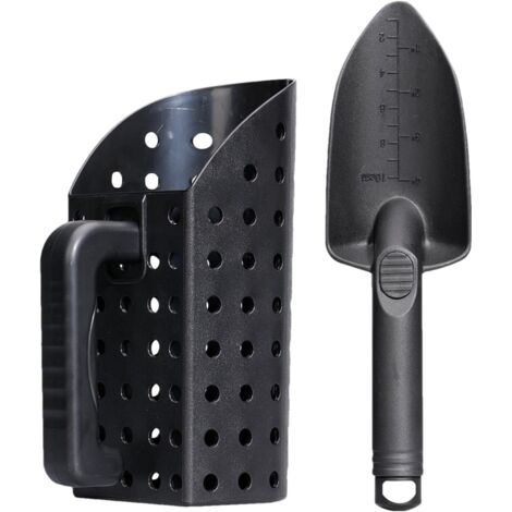 Outil de tamis à sable, accessoire de détection de métaux, outil de chasse au trésor de plage, pelle à sable, accessoire de pelle à sable portable pour détecteur de métaux, chasse au trésor sur la pla (1/5)