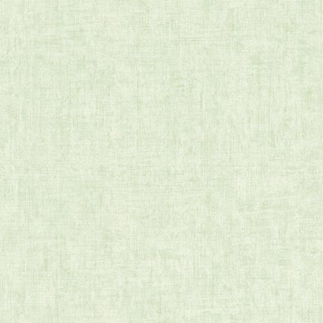 Papiers peints unis effet textile pour chambre adulte | Papier peint intissé vert | Tapisserie verte unie pour salon et chambre - 10,05 x 0,53 m (1/5)