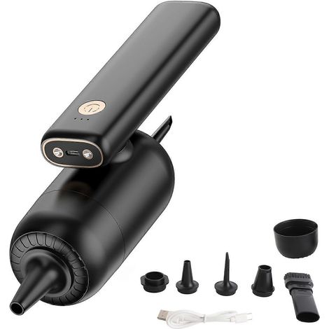 Autostaubsauger, 50 W Hochleistungs-Handstaubsauger mit LED-Beleuchtung, verschiedenen Düsen, 180° faltbar